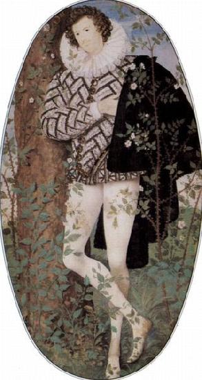 Nicholas Hilliard Young Man Among Roses